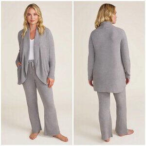 💕BAREFOOT DREAMS💕 CozyChic Lite Circle Cardigan ~ Pewter Gray 2X NWT
